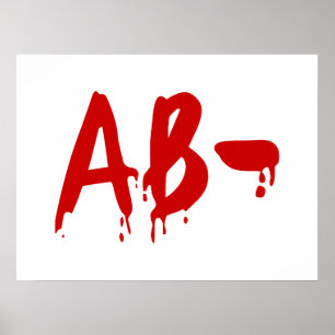Blood Group AB - Negative #Horror Hospital Poster