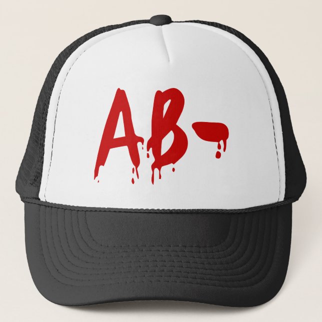 Blood Group AB - Negative #Horror Hospital Truckerkappe (Vorderseite)