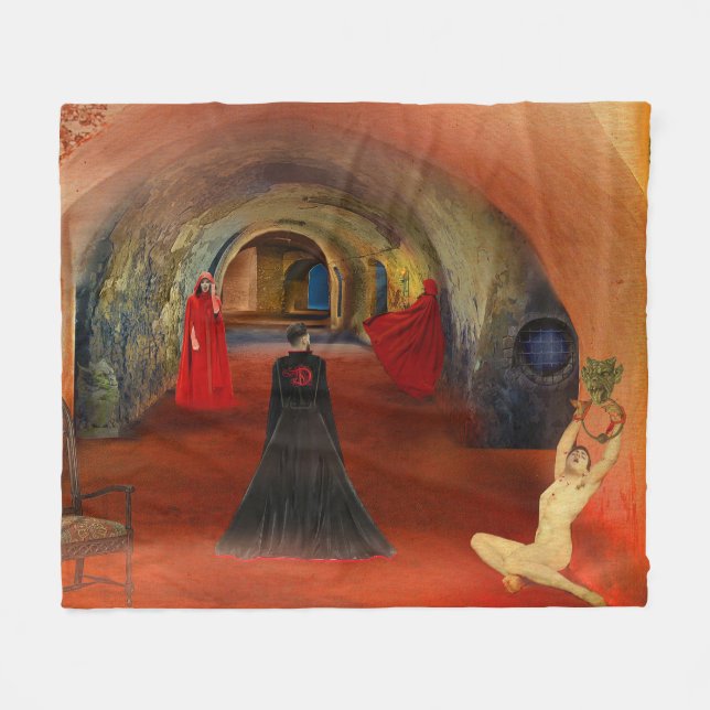  Blood is Life Fleecedecke (Vorderseite (Horizontal))