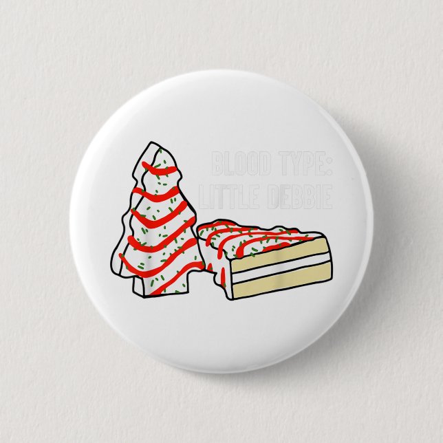 Blood kleinen Debbie Weihnachtsbaum Snack Kuchen Button (Vorderseite)