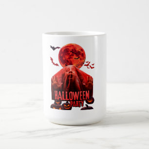 Blood Moon Halloween-Tasse – Gruseliger Geist & Fl Kaffeetasse