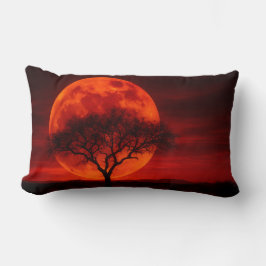 Blood Moon Mesquite Tree Throw Pillow - Western Lendenkissen