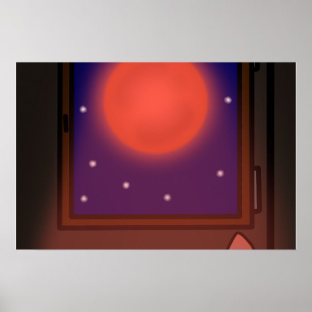 Blood Moon Puppy Eyes Poster (Vorne)