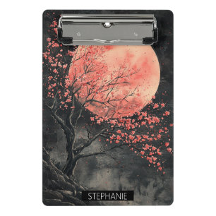 Blood Moon Sakura Tuschwaschen (2) Mini Klemmbrett