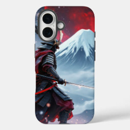 Blood Moon Samurai: The Last Stand at Mount Fuji iPhone 16 Hülle