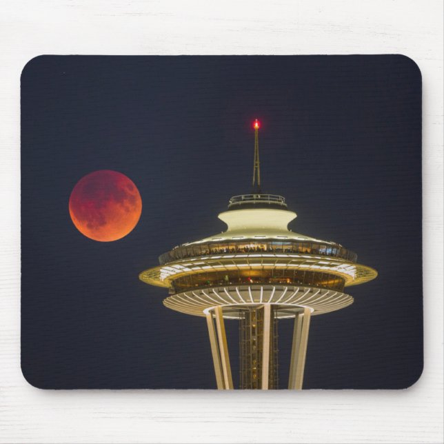 Blood Moon | Seattle Space Needle Mousepad (Vorne)