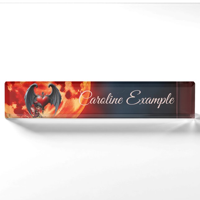 Blood Moon Valentine Fee  Namensplakette (Vorderseite)