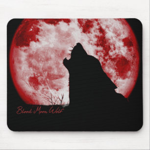 Blood Moon Wolf-Mouse Pad Mousepad