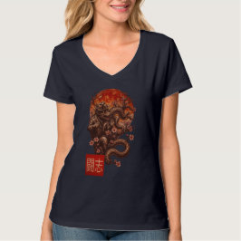 Blood Moon Yokai - Dunkle japanische Kunst T-Shirt