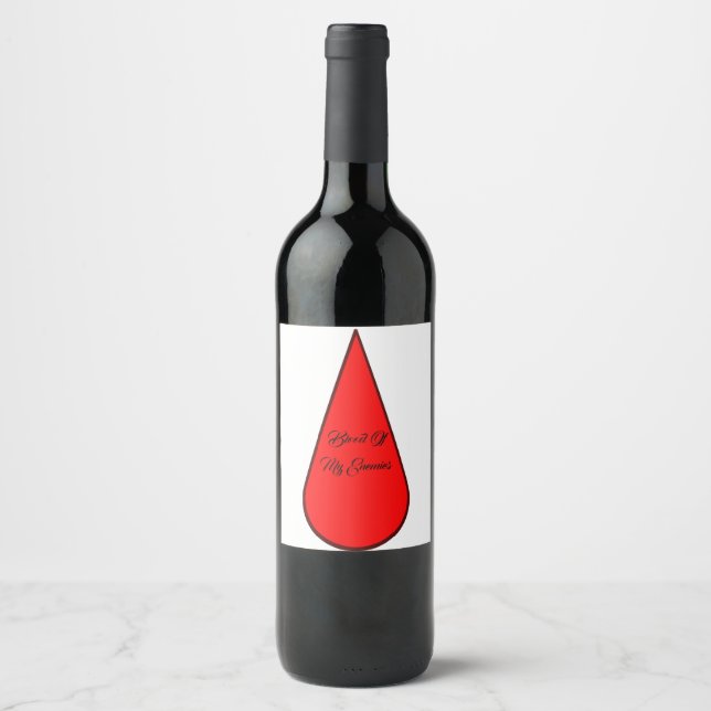 Blood Of My Enemies Wine Label Weinetikett (Vorderseite)