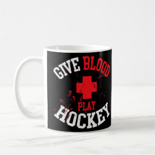 Blood Play Hockey Enforcer Spieler Goon Geschenk Kaffeetasse