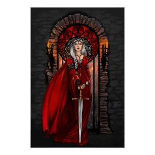 Blood Queen Enchantress Art Print Poster