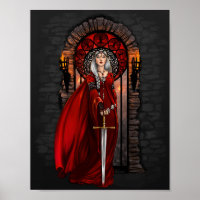 Blood Queen verzaubert Fantasy Art Print