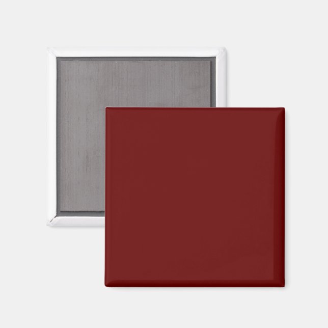 Blood Red Square Magnet (Vorderseite/Rückseite)