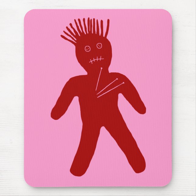 Blood Red Voodoo Doll Mousepad (Vorne)