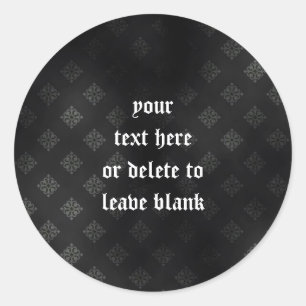 Blood Scroll Vampire Goth Wedding Runder Aufkleber