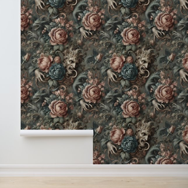 Blood Shadows Ritual - Gothic Viktorianisch Tapete (Anwendung)