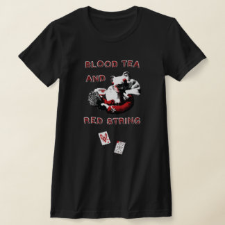 Blood Tea and Red String - Damen Schlank geschnitt T-Shirt
