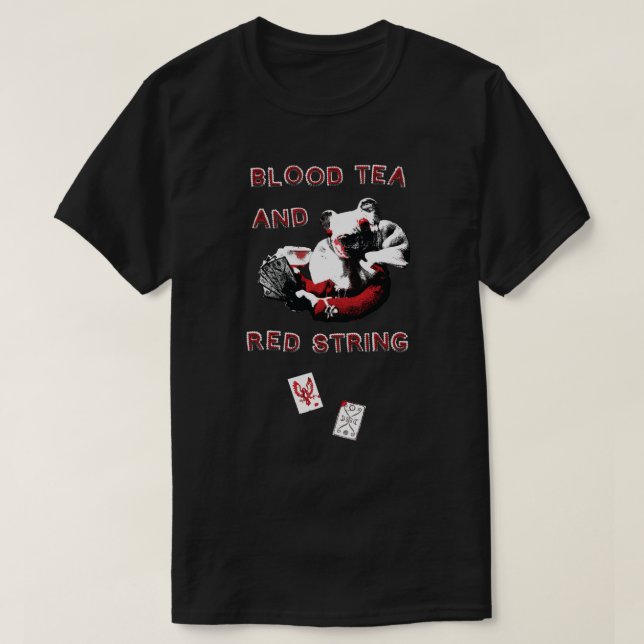 Blood Tea & Red String - Größeres Design-ALLE STIL T-Shirt (Design vorne)