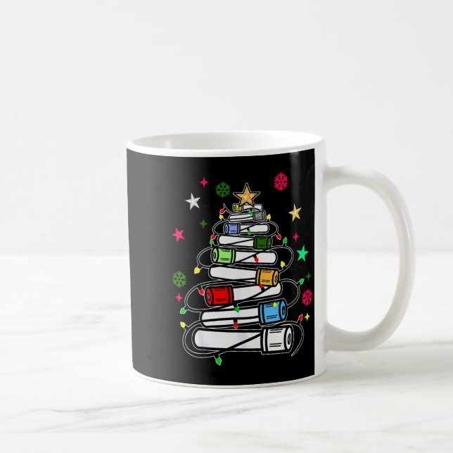 Blood Tube Christmas Tree Phlebotomist Tech Phleb  Kaffeetasse (Rechts)
