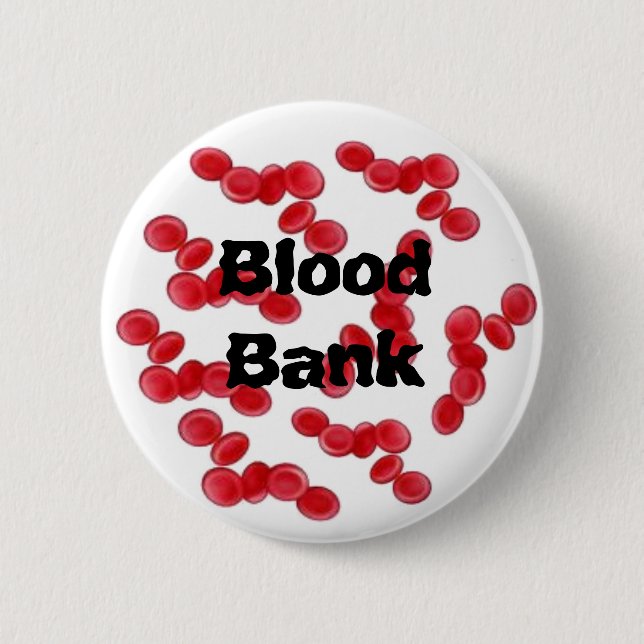 BloodBank Button (Vorderseite)