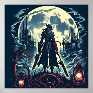 Bloodborne Video Game Hunterers Poster