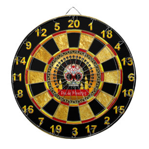 Bloodcurdling einschüchterndes des Zuckerschädel Dartscheibe