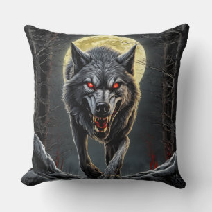 Blooddursty Wolf Kissen