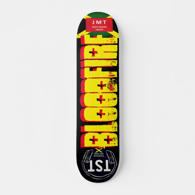 BLOODFIRE JMT Skateboard, 7¾ Zoll Deck Skateboard (Vorne)