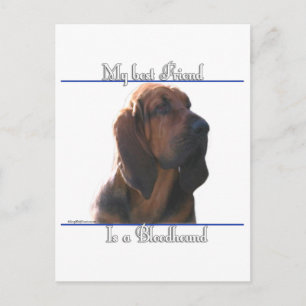 Bloodhound Best Friend; Bloodhound Geschenke; Postkarte