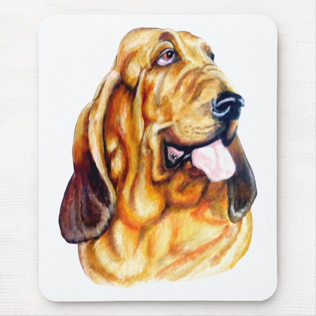 Bloodhound Bust Mousepad (Vorne)