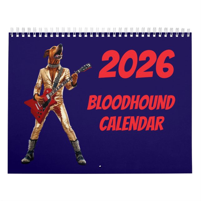 Bloodhound Calendar Kalender (Titelbild)