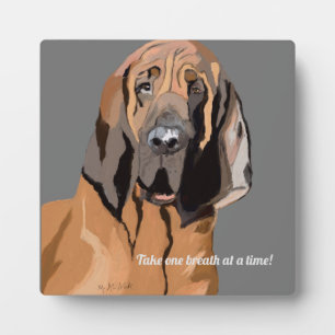 Bloodhound Digital Zeichnend Fotoplatte