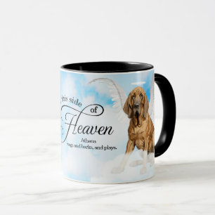 Bloodhound Dog Engel Custom Pet Memorial Tasse