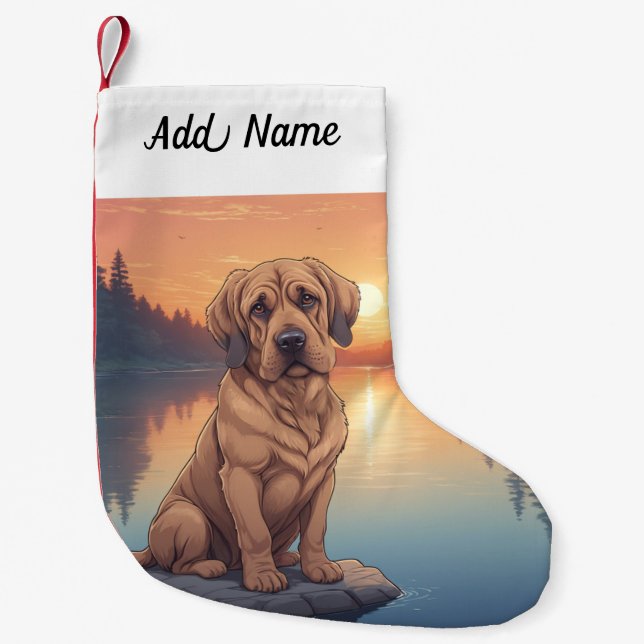 Bloodhound Dog Kleiner Weihnachtsstrumpf (Vorderseite)