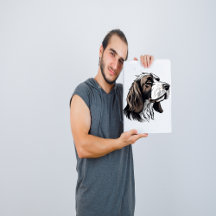 Bloodhound dog portrait