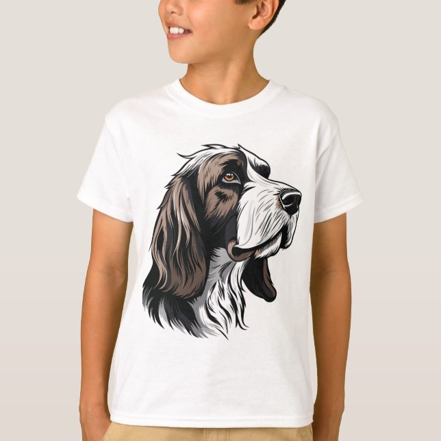 Bloodhound dog portrait T-Shirt (Vorderseite)