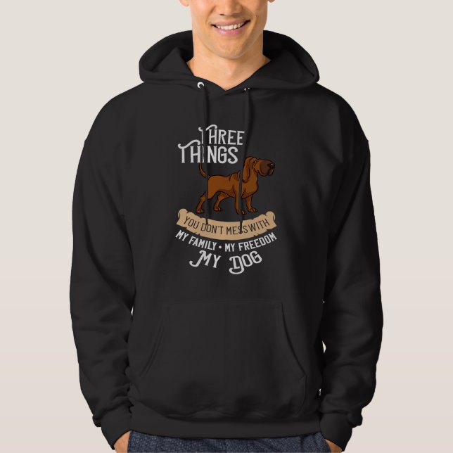 Bloodhound Dog  Puppies Owner Hoodie (Vorderseite)