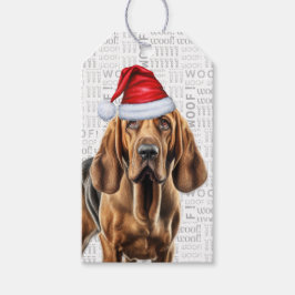 Bloodhound Dog Weihnachtsfeiertag Geschenkanhänger