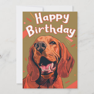 Bloodhound Happy Birthday Feiertagskarte