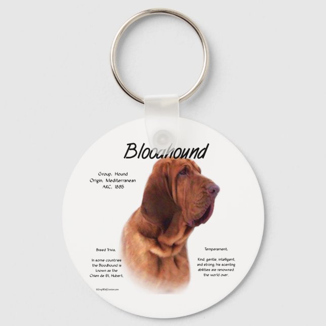 Bloodhound History Design Schlüsselanhänger (Vorderseite)