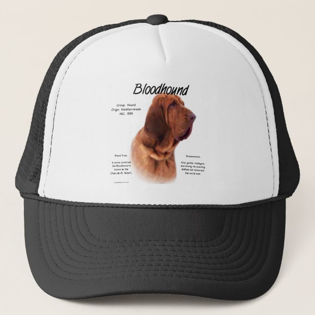 Bloodhound History Design Truckerkappe (Vorderseite)