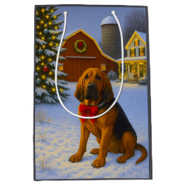 Bloodhound Holiday Card Mittlere Geschenktüte