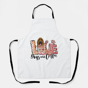 Bloodhound Hund Kaffee Lover Hund Mama Valentinsta Schürze