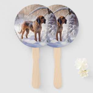 Bloodhound lassen es Weihnachten schnee Fächer