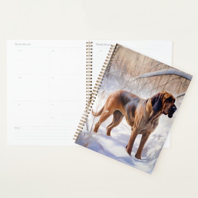Bloodhound lassen es Weihnachten schnee Planer (Anzeige)