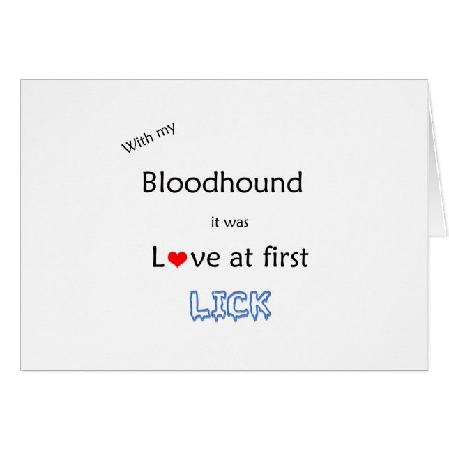 Bloodhound Lick Design (Vorderseite (Horizontal))