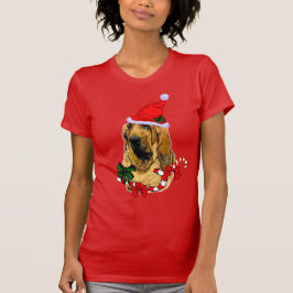 Bloodhound Liebhaber Weihnachten froh T-Shirt