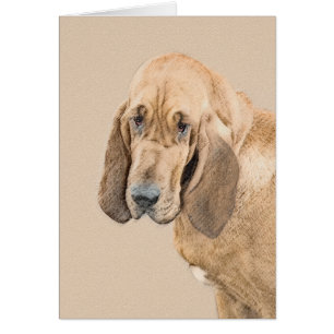 Bloodhound-Malerei - Niedliche Original Hunde-Kuns