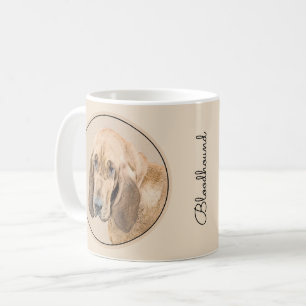 Bloodhound-Malerei - Niedliche Original Hunde-Kuns Kaffeetasse